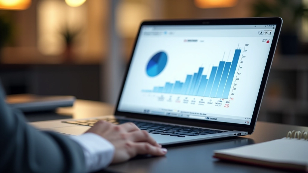 Graphique montrant le taux de conversion et les revenus d'affiliation avec courbe croissante sur plusieurs mois