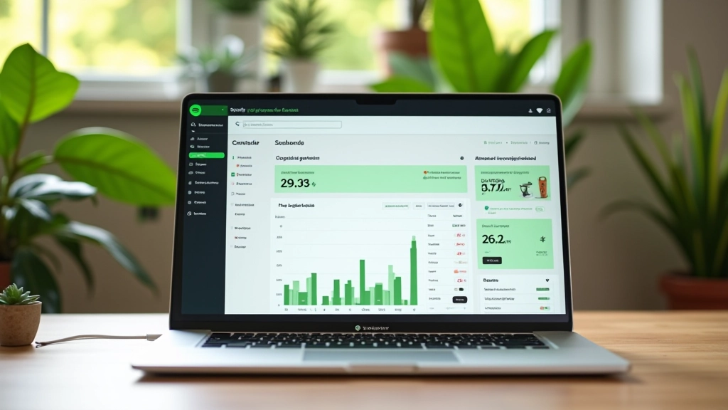 Ordinateur portable ouvert sur la plateforme Spotify pour artistes avec options de distribution